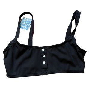 NWT Free People Black Bralette - S